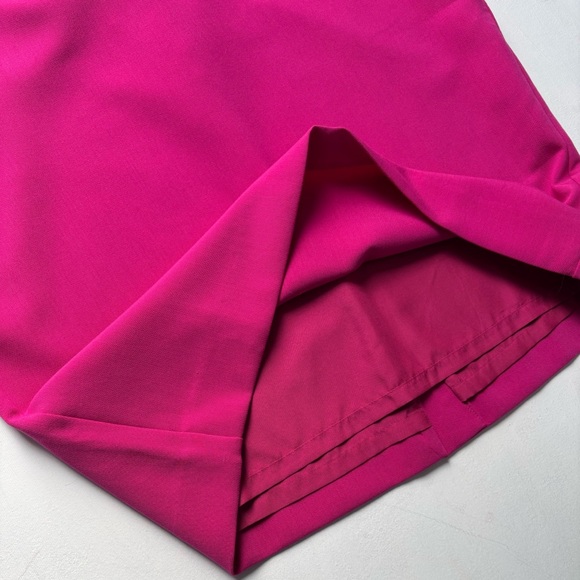 NWT Ann Taylor Pink Zigzag Trim Midi Pencil Skirt Size 6 - Picture 9 of 16